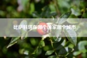 比萨斜塔在哪个国家哪个城市(懂视生活)